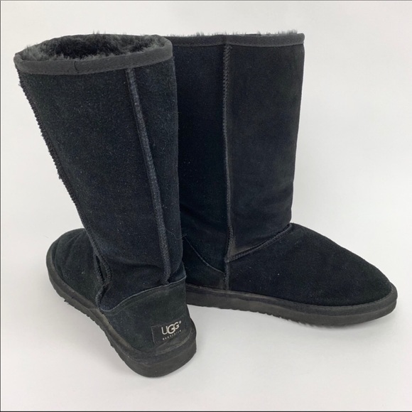 UGG Classic Tall Black Boots 5815 sz 9 - Picture 8 of 8